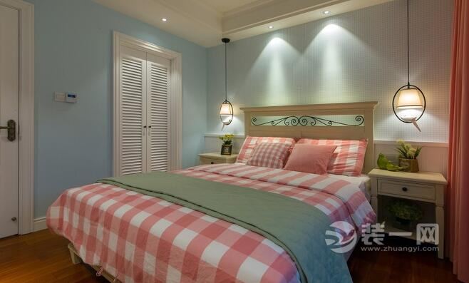 宜昌装饰公司现代美式风格装修效果图次卧